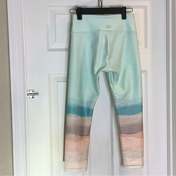 Calia By Carrie Underwood Landscape Mint Green Workout Capris Size XS - Picture 8 of 9